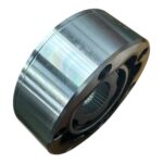 Side view of John Deere 33-spline CV joint showing 128mm outer diameter and 46mm height