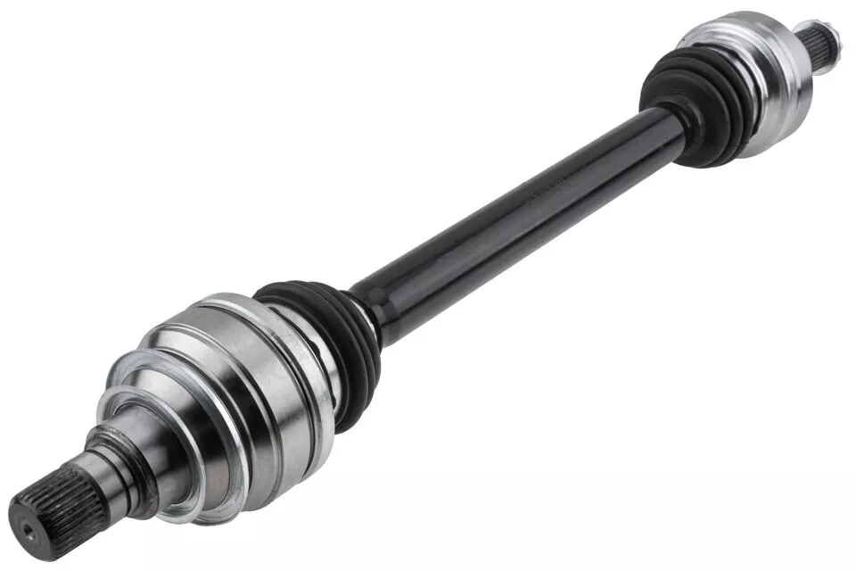 Full-length image of BMW rear left driveshaft measuring 755mm for M2, M3 and M4 models.
