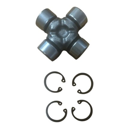 Close-up of propshaft universal joint with circlips showing 24mm x 62.5mm sizing