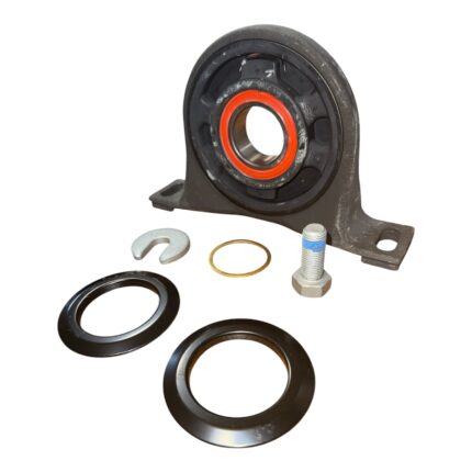 Side view of Mercedes Sprinter propshaft centre bearing bracket with rubber mount